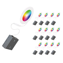 Load image into Gallery viewer, 4" Smart Wi-Fi RGB LED Recessed Light Fixture (12-Pack) - BAZZ Smart Home.ca