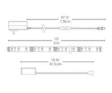 Load image into Gallery viewer, Bande lumineuse intelligente à DEL RVB Wi-Fi de 10 pi - BAZZ Smart Home.ca