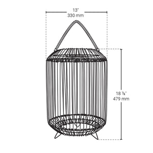 Tulum Smart Solar Outdoor Patio Garden LED Light 13 X 19 In. - Beige - BAZZ Smart Home.ca