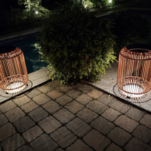 Load image into Gallery viewer, Tulum Smart Solar Outdoor Patio Garden LED Light 13 X 19 In. - Beige - BAZZ Smart Home.ca