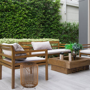Tulum Smart Solar Outdoor Patio Garden LED Light 13 X 19 In. - Beige - BAZZ Smart Home.ca