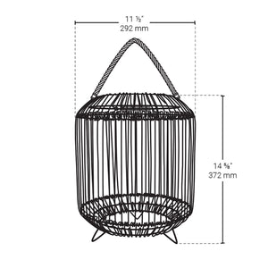 Tulum Smart Solar Outdoor Patio Garden LED Light 11x 15 In. - Black - BAZZ Smart Home.ca